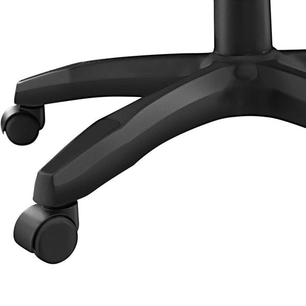 Racing office chair Comodo with footrest, black/black