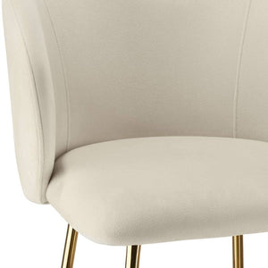Barstuhl Luana creme/gold 6er Set