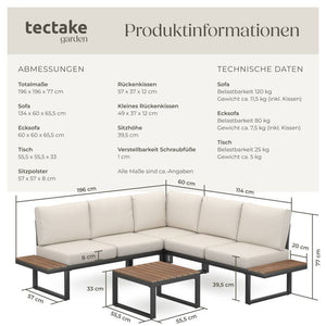 Garten-Lounge-Set Eliar
