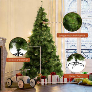 Künstlicher Weihnachtsbaum 90 cm x 90 cm 210 cm