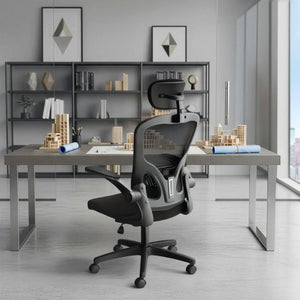 Bürostuhl Arges ergonomisch mit verstellbarer Kopfstütze