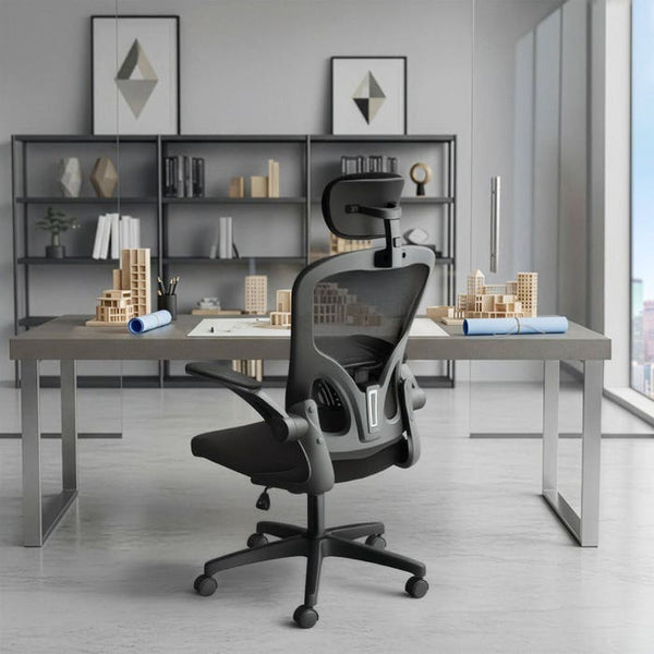 Bürostuhl Arges ergonomisch mit verstellbarer Kopfstütze