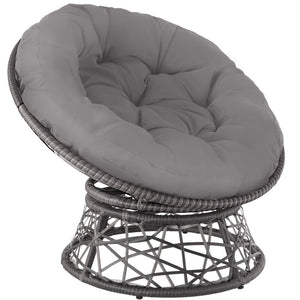 Rattansessel Gargano grau