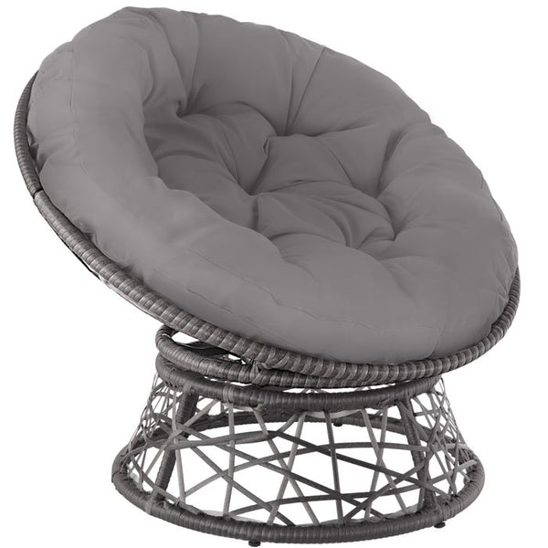 Rattansessel Gargano grau