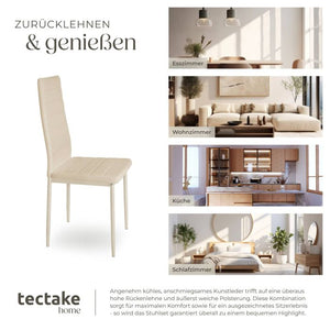 Set Esszimmerstuhl Thomas beige 8er Set