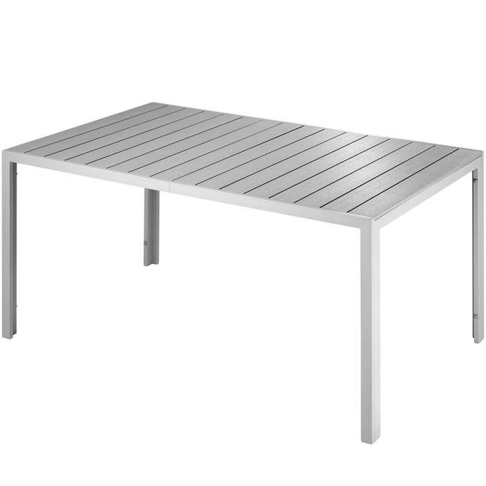 Gartentisch Bianca silber/grau