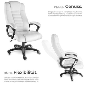 Luxury executive chair - white 