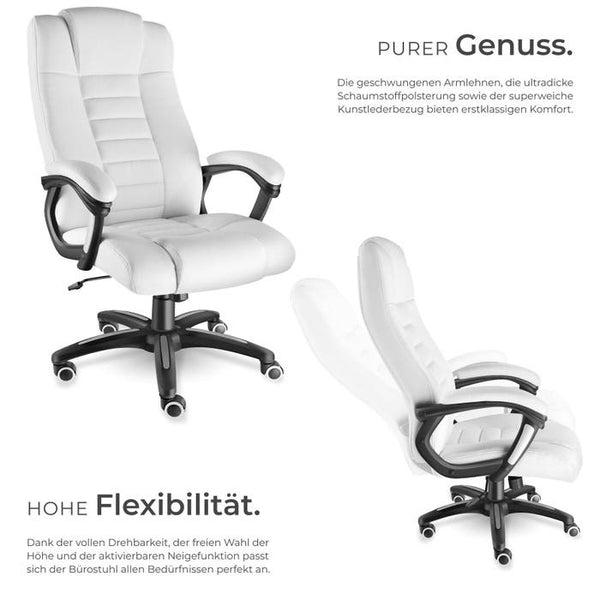 Luxury executive chair - white 