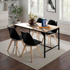 Esstisch Belfast Industrial Holz hell, Eiche Sonoma