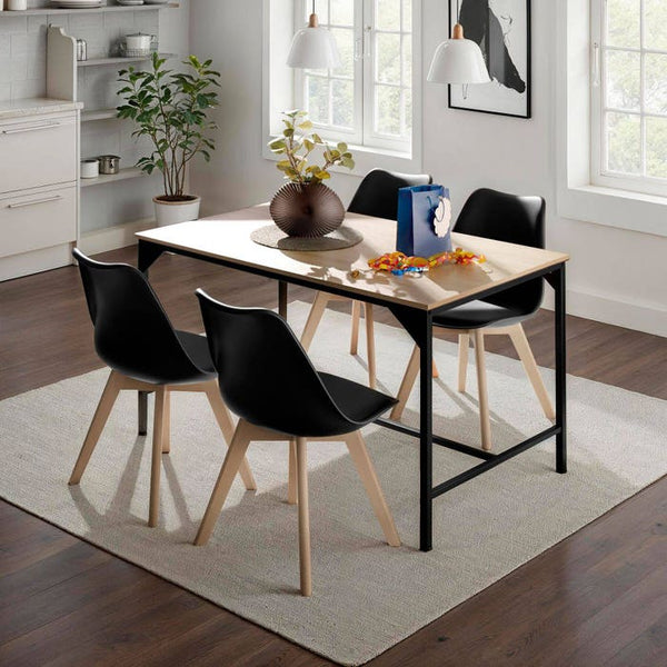 Esstisch Belfast Industrial Holz hell, Eiche Sonoma