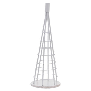 Deko-Baum Weihnachtsbaum Schmuckbaum Weihnachtsdeko Metall 60cm weiss
