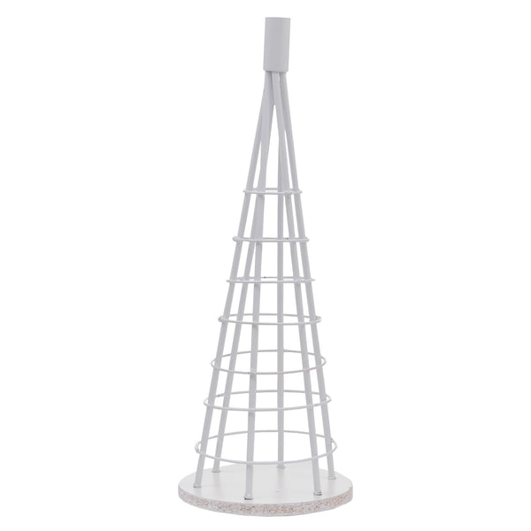 Deko-Baum Weihnachtsbaum Schmuckbaum Weihnachtsdeko Metall 60cm weiss
