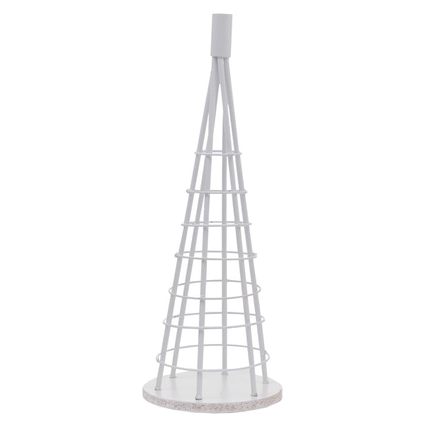 Deko-Baum Weihnachtsbaum Schmuckbaum Weihnachtsdeko Metall 60cm weiss