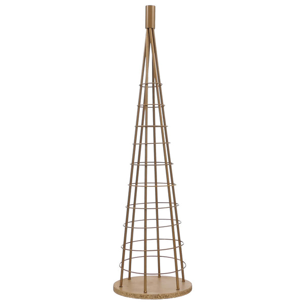Deko-Baum Weihnachtsbaum Schmuckbaum Weihnachtsdeko Metall 90cm goldfarben