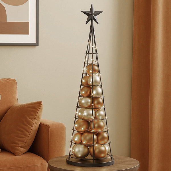 Deko-Baum Weihnachtsbaum Schmuckbaum Weihnachtsdeko Metall 90cm schwarz