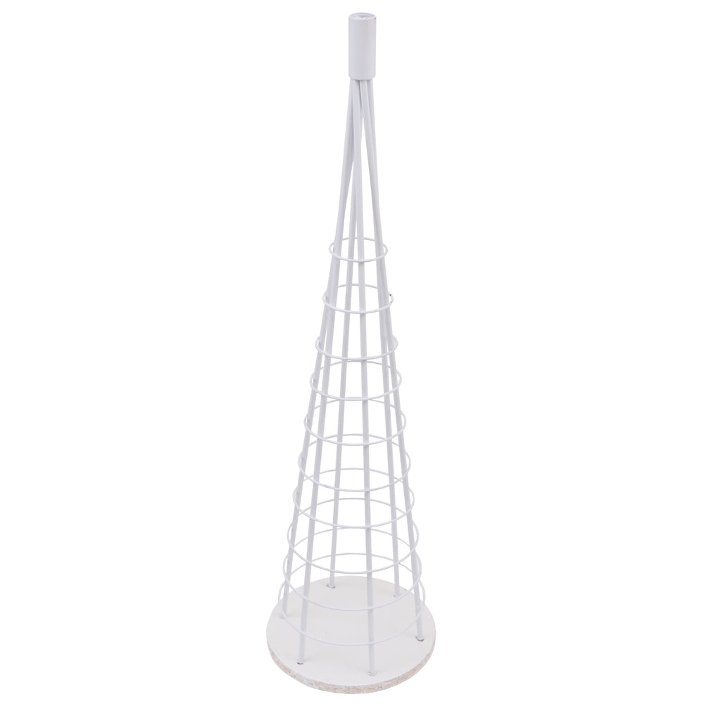 Deko-Baum Weihnachtsbaum Schmuckbaum Weihnachtsdeko Metall 90cm weiss