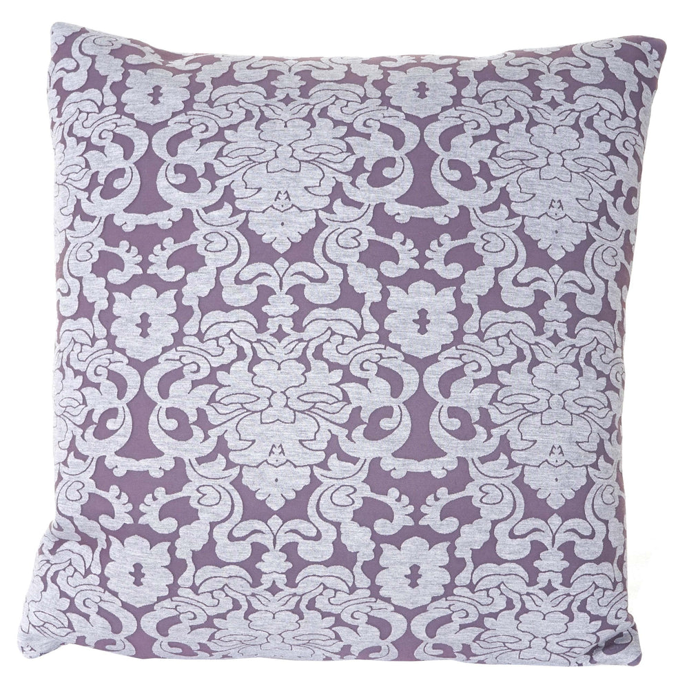 Deko-Kissen Barock Sofakissen Zierkissen mit Füllung 45x45cm lila