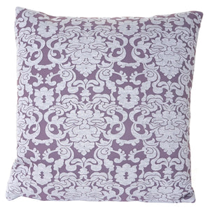 Deko-Kissen Barock Sofakissen Zierkissen mit Füllung 45x45cm lila
