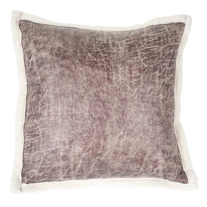 Deko-Kissen Wildlederimitat Sofakissen Zierkissen mit Füllung Fellimitat 45x45cm braun