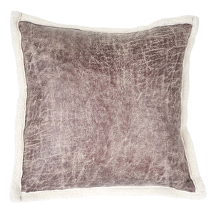 Deko-Kissen Wildlederimitat Sofakissen Zierkissen mit Füllung Fellimitat 45x45cm braun