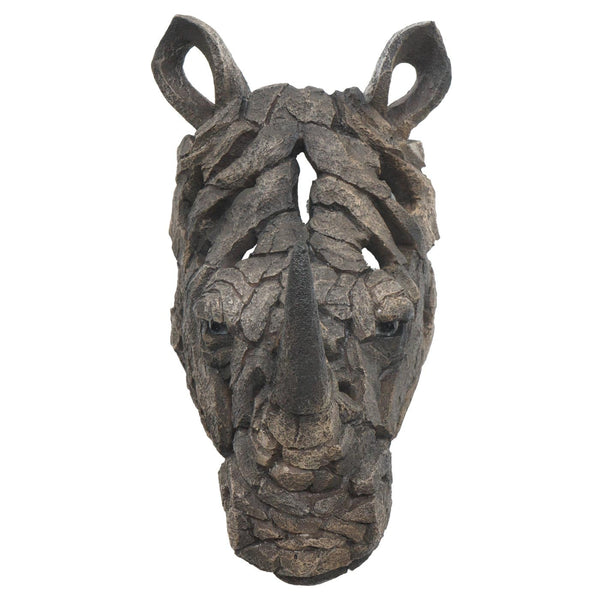 Deko Nashornkopf Schädel Wandtrophäe aus Polyresin 26cm
