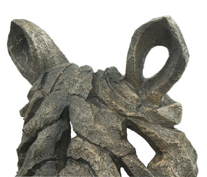 Deko Nashornkopf Schädel Wandtrophäe aus Polyresin 26cm