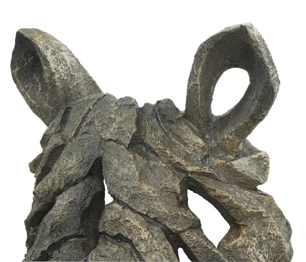 Deko Nashornkopf Schädel Wandtrophäe aus Polyresin 26cm