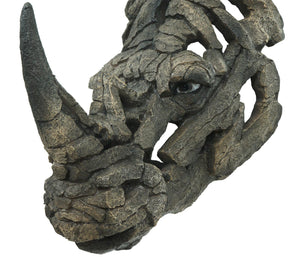 Deko Nashornkopf Schädel Wandtrophäe aus Polyresin 26cm