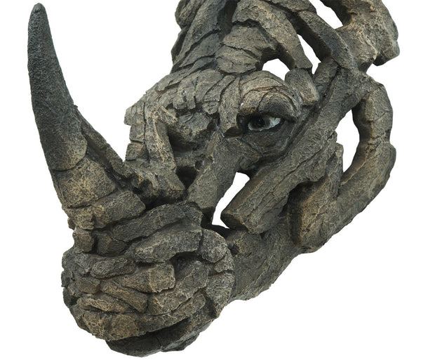 Deko Nashornkopf Schädel Wandtrophäe aus Polyresin 26cm