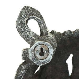 Deko Nashornkopf Schädel Wandtrophäe aus Polyresin 26cm