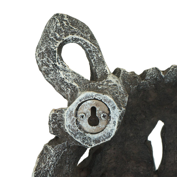 Deko Nashornkopf Schädel Wandtrophäe aus Polyresin 26cm