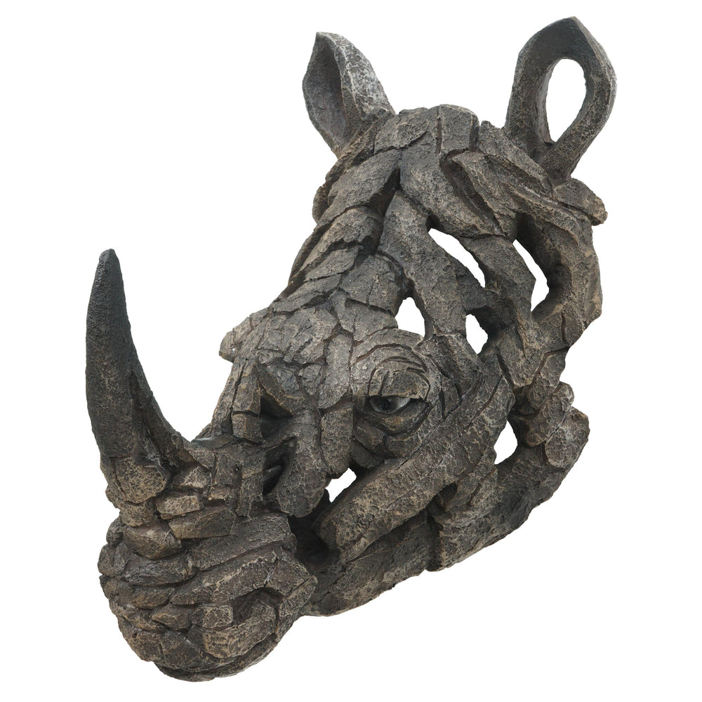 Deko Nashornkopf Schädel Wandtrophäe aus Polyresin 26cm