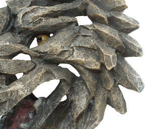 Deko Wolfskopf Schädel aus Polyresin, 32cm Wanddeko Indoor Outdoor