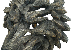 Deko Wolfskopf Schädel aus Polyresin, 32cm Wanddeko Indoor Outdoor