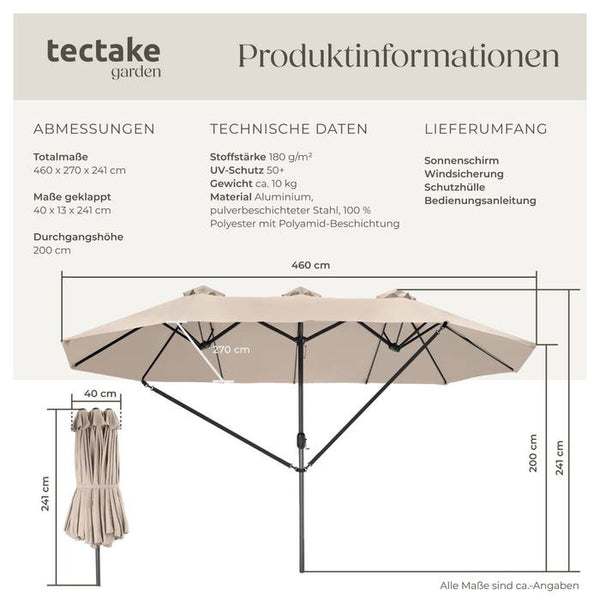 Sonnenschirm Silia beige