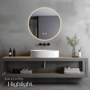 Runder LED Badezimmerspiegel Aurora 60 cm