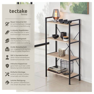Regal Leeds Industrial Holz hell, Eiche Sonoma