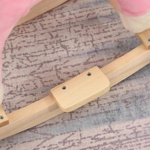 Kinder Schaukelpferd Baby Schaukeltier Pferd Spielzeug für 36-72 Monate Rosa