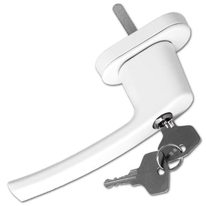 6 Fenstergriffe abschliessbar weiss