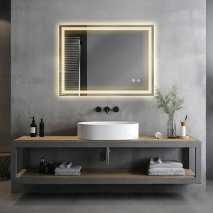 Rechteckiger LED Badezimmerspiegel Clara 60 x 80 cm