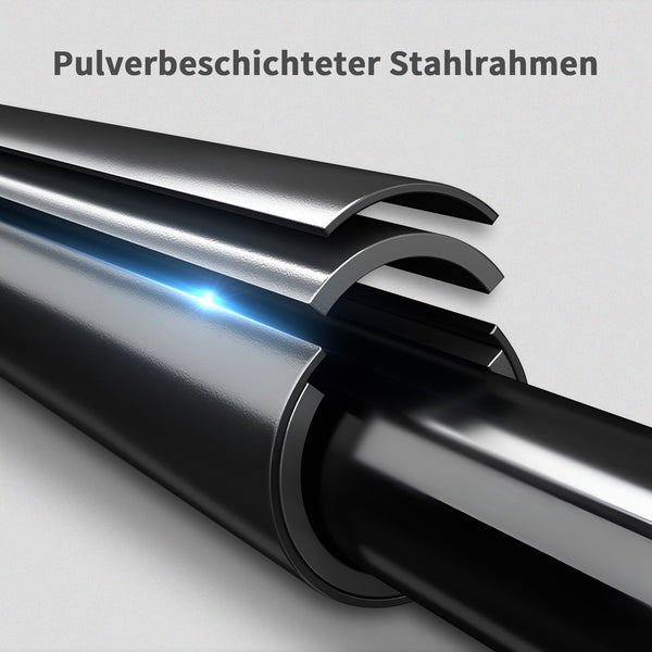 Dip Barren 2er-Set höhenverstellbar 80-100cm rutschfest für Krafttraining Schwarz