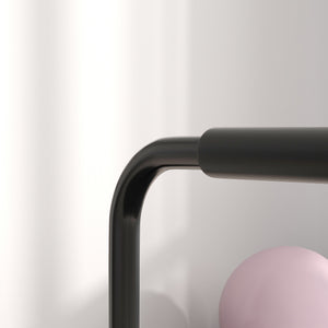 Dip Barren 2er-Set höhenverstellbar 80-100cm rutschfest für Krafttraining Schwarz