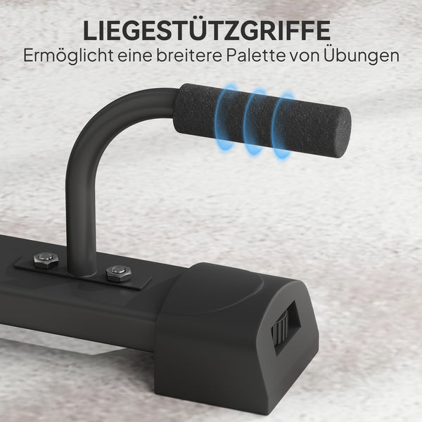 Dip-Station höhenverstellbar für Ganzkörpertraining schwarz