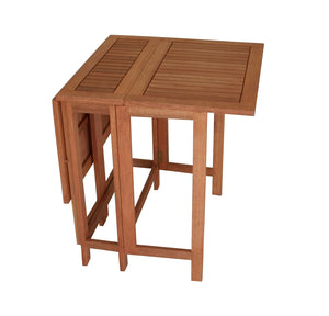 Doppel - Klappentisch 107x65x74cm rechteckig, Eukalyptus geölt, FSC®-zertifizier