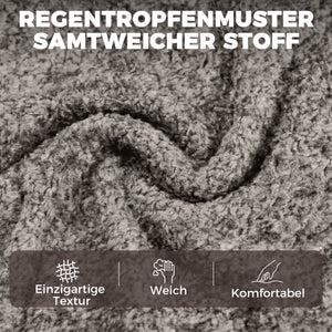 Drehsessel modern mit Armlehnen für Wohnzimmer Samt grau