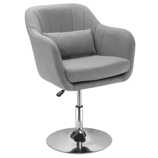 Drehstuhl Retro-Design höhenverstellbar Grau