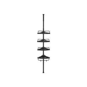 Duschregal Eckregal 85-305cm Schwarz