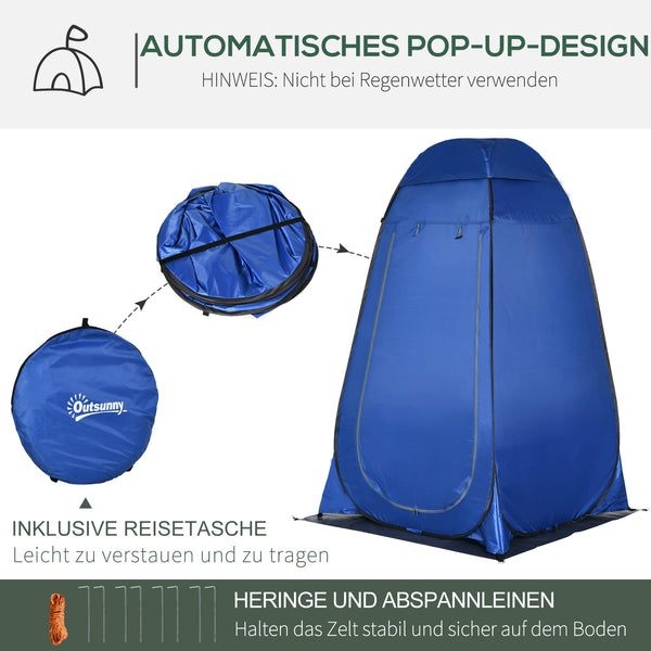 Duschzelt Toilettenzelt Camping Umkleidezelt mit Tragetasche Outdoor