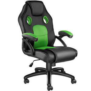 Mike office chair, black/green