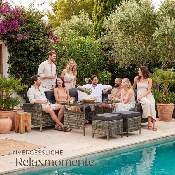 Rattan Lounge Barletta natur
